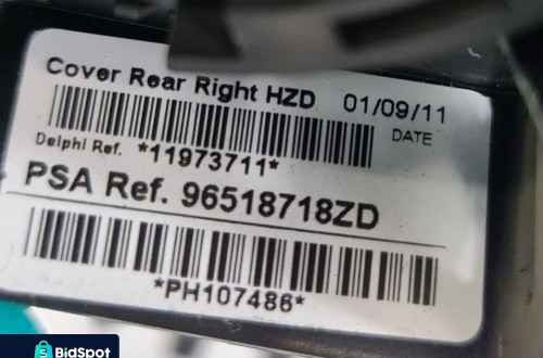 RAMKA OSŁONA KLAMKI DRZWI PRAWY TYŁ CITROEN C6 I