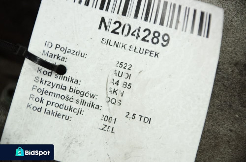 SILNIK SŁUPEK AUDI A4 B5 AKN