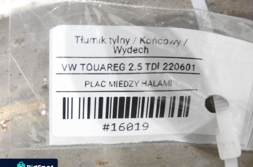 TŁUMIK KOŃCOWY WYDECH VW TOUAREG I 2.5 TDI