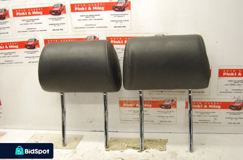 ZAGŁÓWEK ZAGŁÓWKI AUDI A6 C6 SEDAN SKÓRA KREMOWA CZARNA