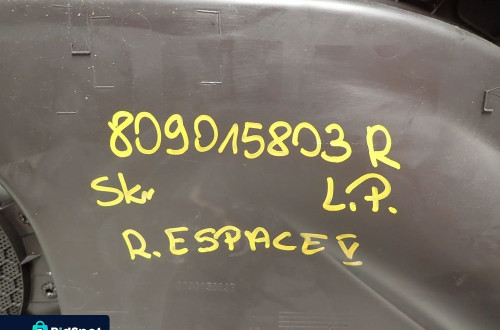 ESPACE V TAPICERKA BOCZEK DRZWI LEWY PRZÓD 809015803R