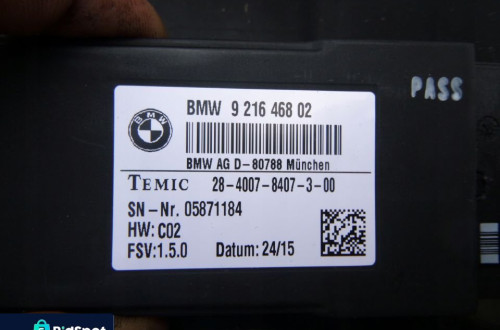 BMW F10 F11 F01 F02 MODUL FOTELA 9216468