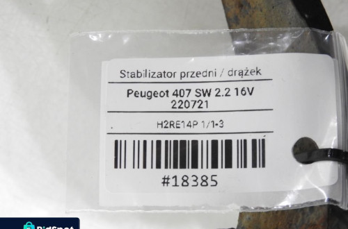 DRĄŻEK STABILIZATOR PRZÓD PEUGEOT 407 2.2 16V