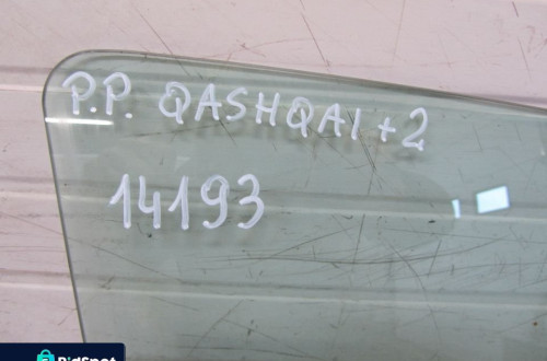 qashqai j10+2 uk szyba drzwi przód prawy