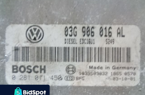 VW TOURAN STEROWNIK KOMPUTER SILNIKA 03G906016AL