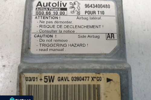 Peugeot 206 CZUJNIK UDERZENIOWY 9643400480