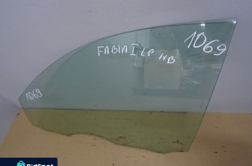 SZYBA DRZWI LEWY PRZÓD SKODA FABIA I 5D HB NR1069
