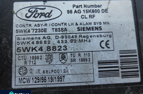 FORD FOCUS MK1 MODUŁ KOMFORTU 98AG-15K600-DE POSIADAM 3 SZTUKI