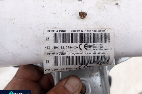 PEUGEOT 5008 I KURTYNA AIRBAG LEWA 9801665880