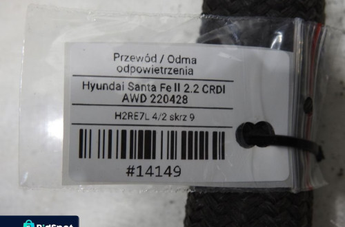 PRZEWÓD ODMY ODPOWIETRZENIA SANTA FE II 2.2 CRDI