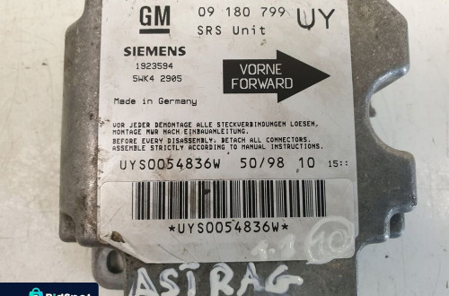 Opel Astra G II MODUŁ PODUSZEK AIRBAG 09180799