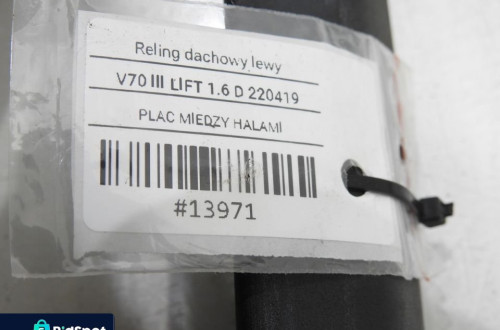 RELING DACHOWY LEWY VOLVO V70 III LIFT