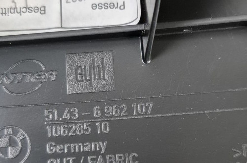 TAPICERKA BOCZEK PRAWY TYŁ BMW 1 E81 6962107