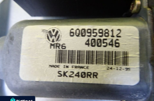 PODNOŚNIK SZYB PRAWY TYŁ SKODA FABIA I LIFT 5D 6Q0959812 MECHANIZM ELEKTRYCZNY NR203
