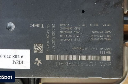 BMW F01 F02 4.4 N63 MODUŁ STEROWNIK ŚWIATEŁ FERMI 9205918