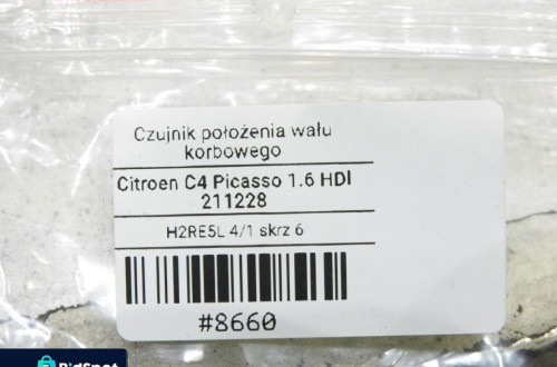 CZUJNIK POŁOŻENIA WAŁU C4 PICASSO I 1.6 HDI