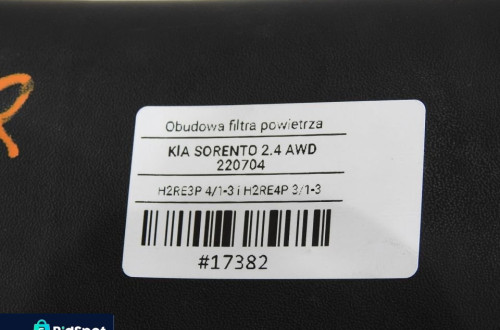 OBUDOWA FILTRA POWIETRZA KIA SORENTO I 2.4 B
