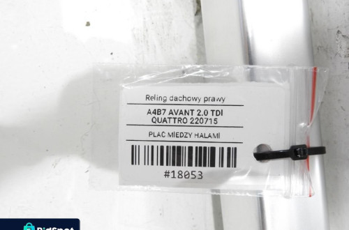 RELING DACHOWY PRAWY AUDI A4 B7 AVANT 8E9860022