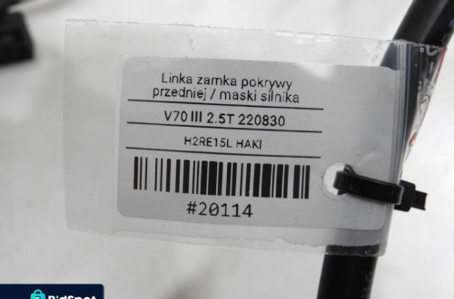 RĄCZKA LINKA OTWIERANIA MASKI VOLVO V70 III