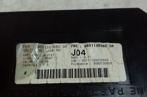 STEROWNIK MODUŁ BSI PEUGEOT 307 9651197680