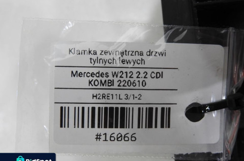 KLAMKA DRZWI LEWY TYŁ 040 MERCEDES W212