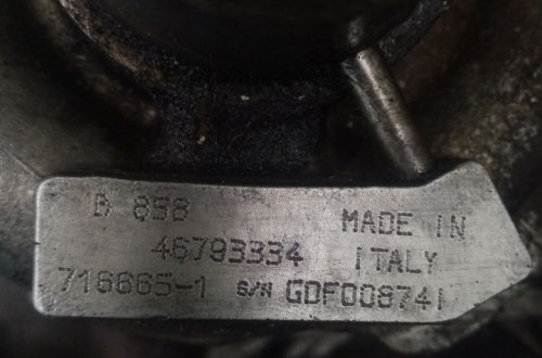 TURBINA TURBOSPRĘŻARKA ALFA ROMEO 46793334