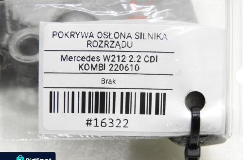 POKRYWA OBUDOWA ROZRZĄDU MERCEDES W212 2.2 CDI