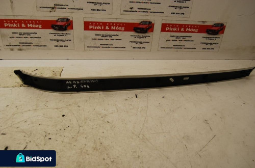 LISTWA DEKOR LEWY PRZÓD 8E0867409 AUDI A4 B6 CZARNY/ SREBRNY