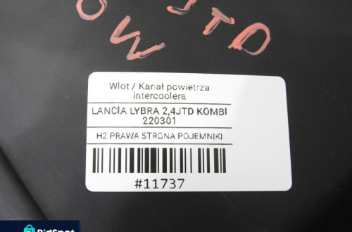 KIEROWNICA POWIETRZA INTERCOOLERA LYBRA 2.4 JTD