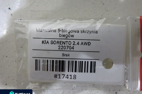 SKRZYNIA BIEGÓW KIA SORENTO I 2.4B U04G