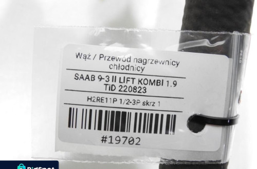 WĄŻ RURA NAGRZEWNICY SAAB 9-3 II 1.9 TID