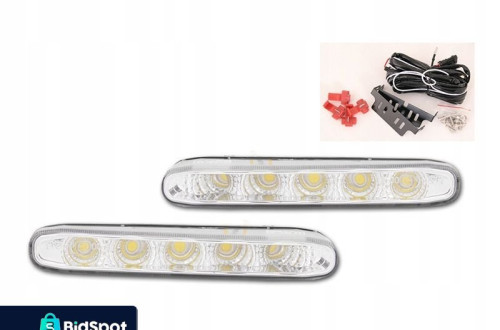 LED ŚWIATŁA DO JAZDY DZIENNEJ DRL 10 LED RL E AUTOMAT SKOŚNE