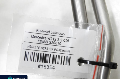 PRZEWÓD PALIWA MERCEDES W212 2.2 CDI A6510701532