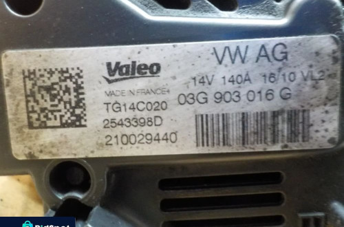 AUDI A4 B8 2.0 TDI ALTERNATOR 03G903016G