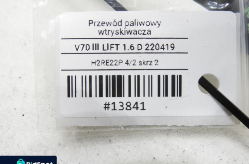 PRZEWÓD RURKI PALIWA VOLVO V70 III 1.6D