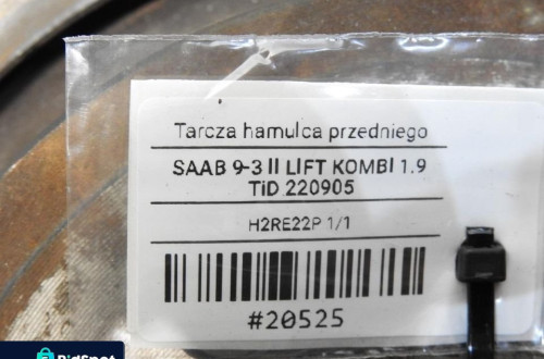 TARCZA TARCZE HAMULCOWE PRZÓD SAAB 9-3 II 1.9 TID
