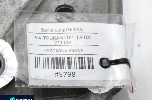 WÓZEK SANKI PRZÓD VW TOURAN I 1.9 TDI 1K0199369F