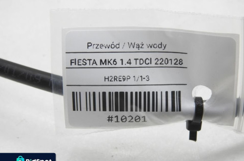 WĄŻ RURKA WODY FORD FIESTA MK7 1.4 TDCI