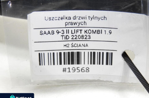USZCZELKA DRZWI PRAWY TYŁ SAAB 9-3 II KOMBI