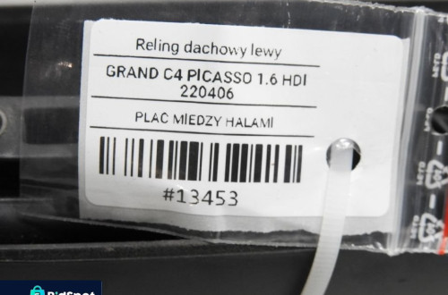 RELING DACHOWY LEWY CITROEN C4 GRAND PICASSO