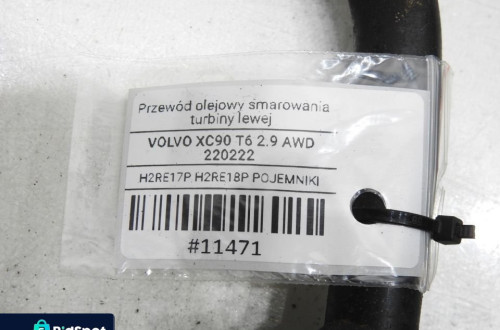PRZEWÓD OLEJU TURBINY VOLVO XC90 T6 2.9 T6