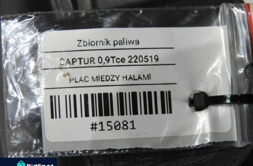 ZBIORNIK BAK PALIWA RURA WLEW CAPTUR I 0.9 TCE