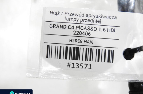 PRZEWÓD SPRYSKIWACZA LAMPY PRZÓD C4 GRAND PICASSO
