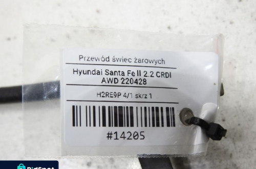 WIĄZKA ŚWIEC ŻAROWYCH SANTA FE II 2.2 CRDI