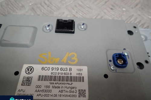 VW POLO 6C WYŚWIETLACZ RADIA NAWIGACJI EUROPA 6C0919603B