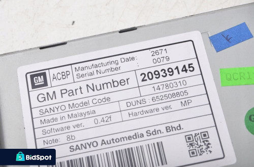 INSIGNIA A WYŚWIETLACZ EKRAN NAWIGACJI 20939145