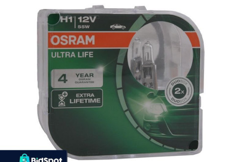 ŻAROWKA OSRAM H1 ULTRA LIFE 3x ZYWOTNOŚĆ KPL DUO