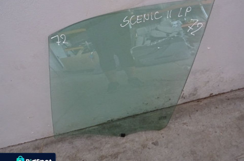 SZYBA BOCZNA DRZWI LEWY PRZÓD RENAULT SCENIC II NR72