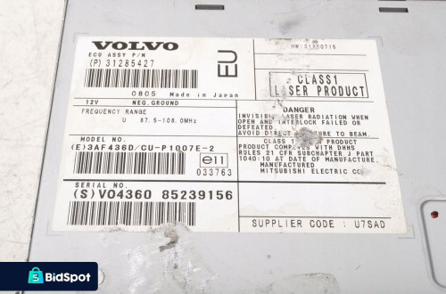 VOLVO C70 II CZYTNIK PŁYT NAWIGACJI 31285427
