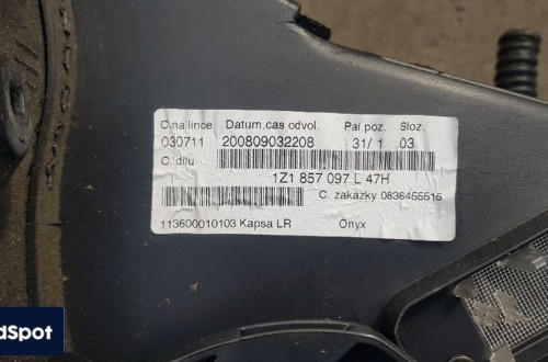 SKODA OCTAVIA II SCHOWEK PASAŻERA 1Z1857097L